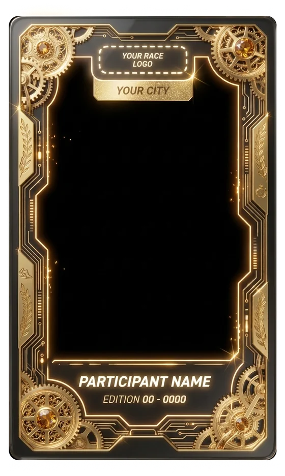 Modèle de carte Gold