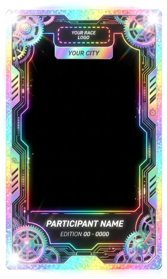 Modèle de carte Hologram, holographique